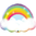 Muotofoliopallo, rainbow