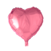 Foliopallo, pinkki sydän