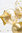 Muotofoliopallo, ORBZ kirkas kultaisilla pilkuilla 40cm 
