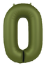 Muotofoliopallo, numero 0 oliivinvihreä 86cm
