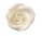 Wiltonin syötävä koriste, valkoinen ruusu keskikoko