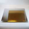Neliö hopea/kulta kakkualusta, 25x25cm (3kpl)