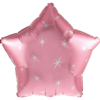 Foliopallo, vaaleanpunainen tähti (sparkle)
