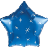 Foliopallo, sininen tähti (sparkle)