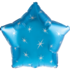 Foliopallo, vaaleansininen tähti (sparkle)