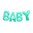 Foliopallo, BABY Kit - baby blue