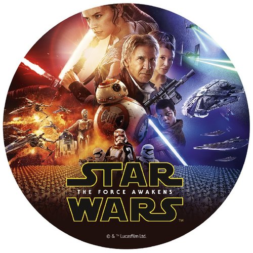Syötävä kakkukuva, Star Wars 20cm