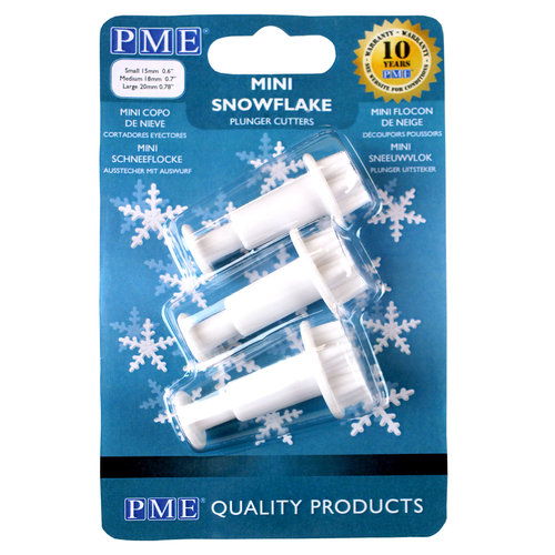 PME mini-lumihiutalemuotit 3kpl