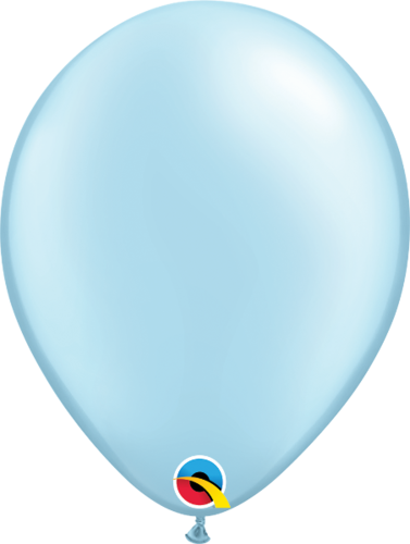 Kumipallot 100kpl, pearl light blue 11"