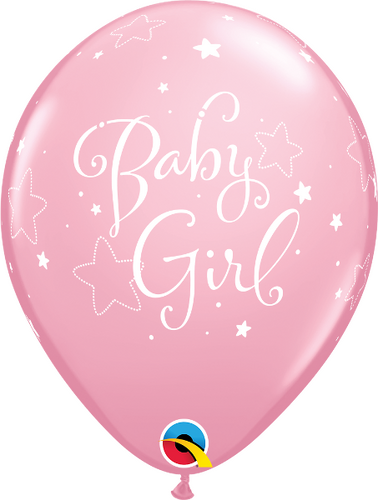 Ilmapallot 6kpl baby girl stars