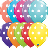 Ilmapallot 6kpl, polka dot lajitelma