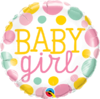 Foliopallo, baby girl dots