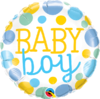 Foliopallo, baby boy dots