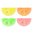 Neon citrus pienet lautasliinat