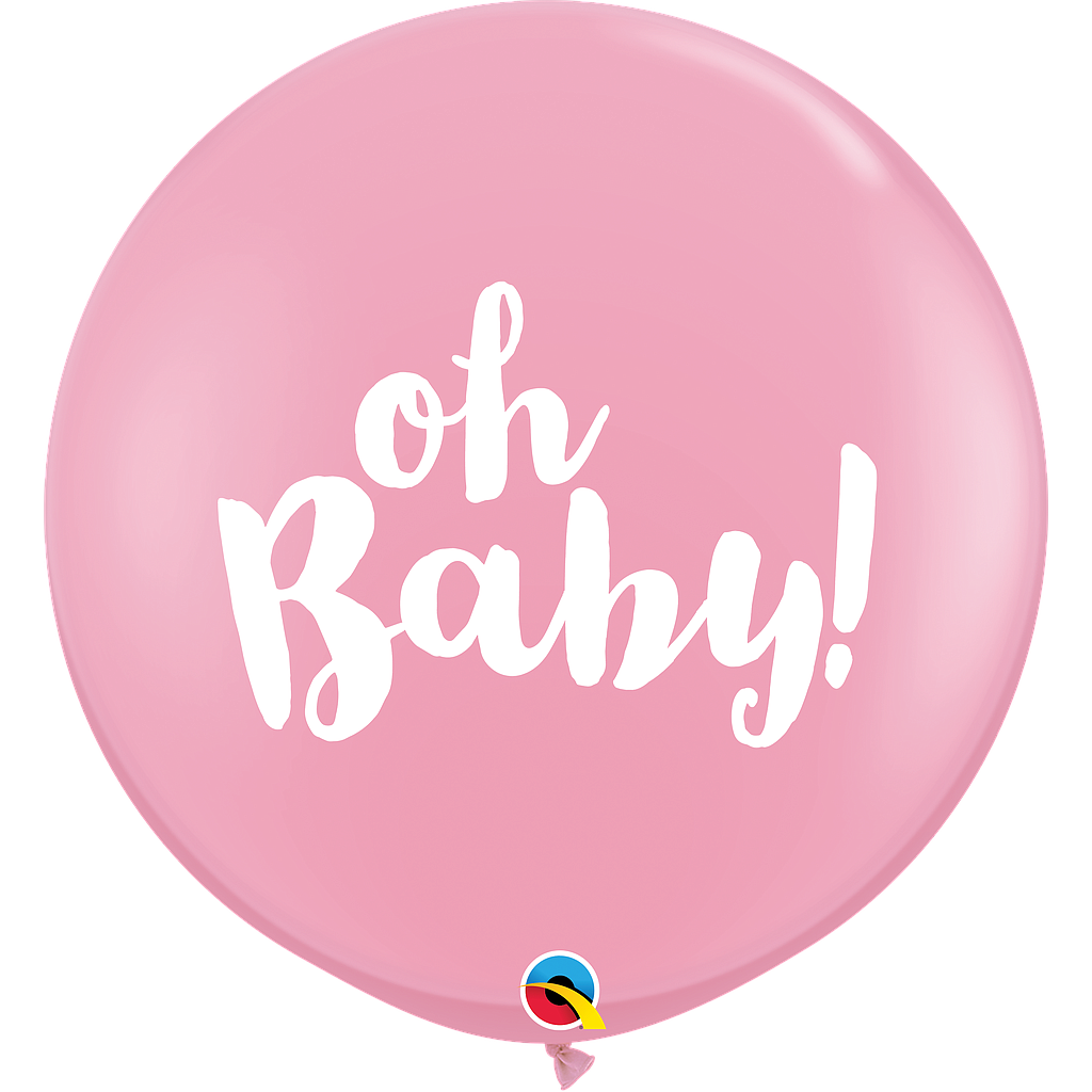 Ilmapallot Oh baby pink 2kpl, 90cm