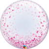 Bubblepallo, pink confetti dots 