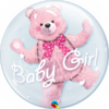 Double bubblepallo, baby pink bear