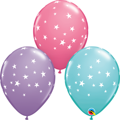 Kumipallot 25kpl, pastel stars