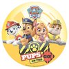 Syötävä kakkukuva, Paw Patrol pennut (keltainen tausta)