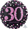 Foliopallo, Happy Birthday 30 pinkki