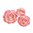 Syötävä koriste, pinkki-kulta ruusut 12kpl
