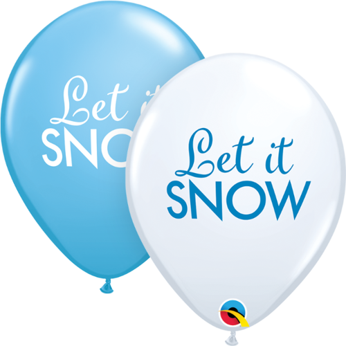 Ilmapallot 6kpl, Let it snow