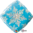 Foliopallo, Snowflake sparkles blue
