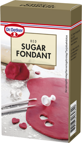 Dr Oetker sokerimassa, punainen 250g
