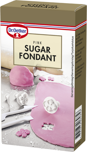 Dr Oetker sokerimassa, vaaleanpunainen 250g
