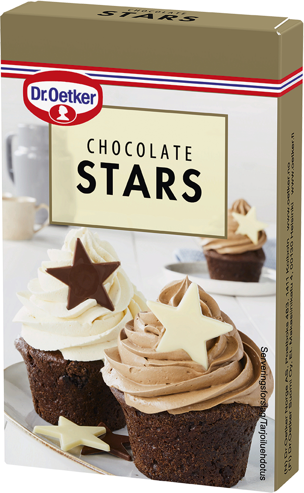 Dr Oetker suklaakoriste, tähdet
