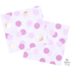 Pink & Gold dots isot lautasliinat