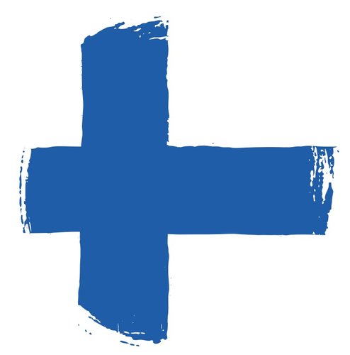 Valmis kakkukuva - Suomen lippu A5