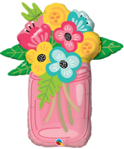 Muotofoliopallo, Mason jar bouquet
