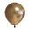 Kumipallot 100kpl, chrome gold 12" Globos