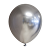 Kumipallot 100kpl, chrome silver 12" Globos