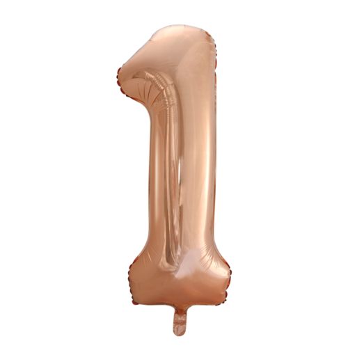 Muotofoliopallo, numero 1 ruusukulta  Globos