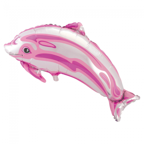 Muotofoliopallo, pinkki delfiini