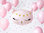 Muotofoliopallo, pinkki kissa