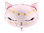 Muotofoliopallo, pinkki kissa