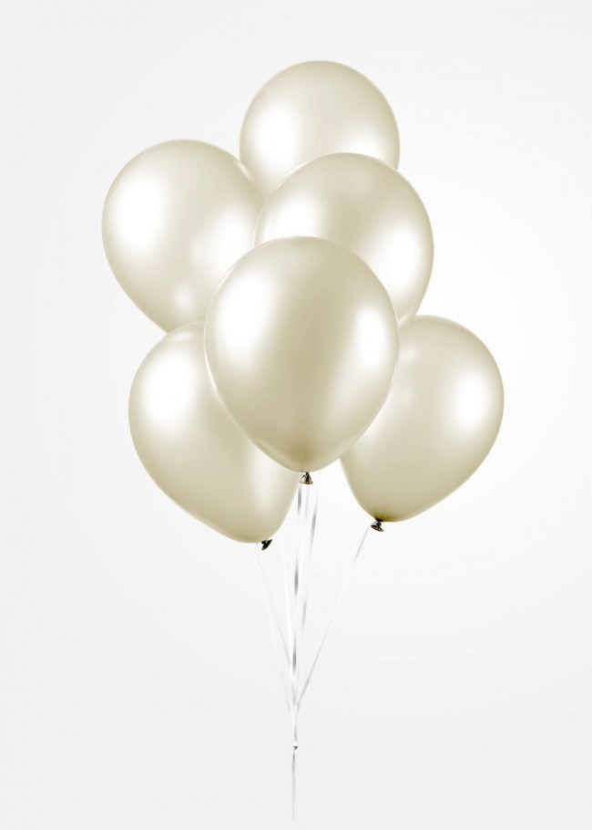 Ilmapallot 100kpl, pearl ivory 12"