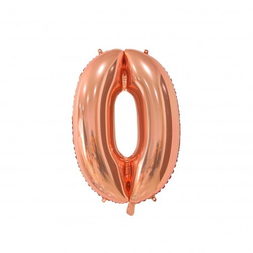 Muotofoliopallo, numero 0 ruusukulta 66cm