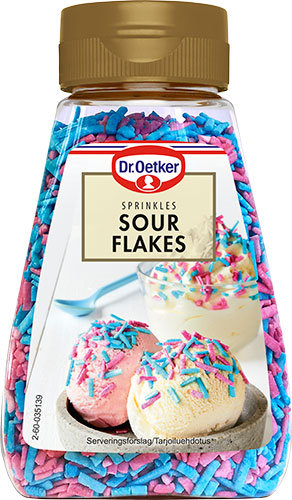 Dr Oetker koristerae, Sour flakes