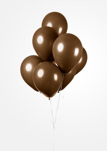 Ilmapallot 100kpl, brown 12" 