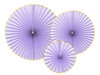Paperiruusukkeet, violetti 3kpl