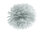 Pompom, hopeanharmaa 35cm