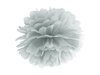 Pompom, hopeanharmaa 25cm