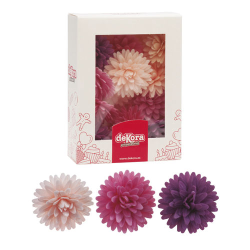 Syötävä vohvelikoriste, Dahlia 12kpl