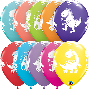 Kumipallot 6kpl, cute and cuddly dinosaurs