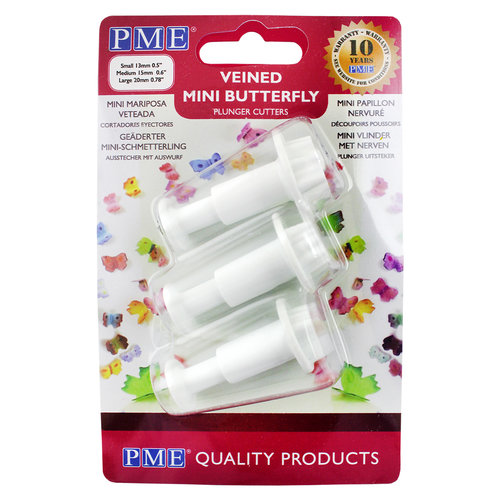 PME mini perhoset-koristelumuottisetti 3 kpl