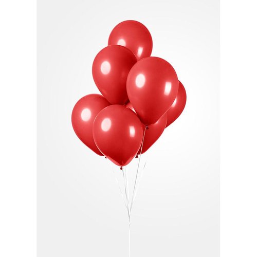 Kumipallot 100kpl, red 12"